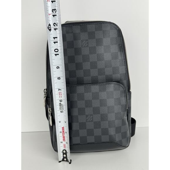 Louis Vuitton Avenue Sling Bag Damier Graphite Canvas D-2 - Picture 12 of 16
